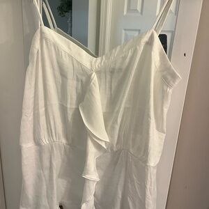 Naked Zebra Ivory Sleeveless Blouse